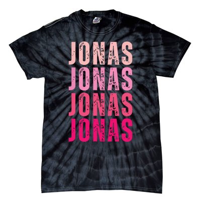 Personalized Name Jonas I Love Jonas Tie-Dye T-Shirt