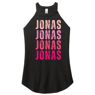 Personalized Name Jonas I Love Jonas Women's Perfect Tri Rocker Tank