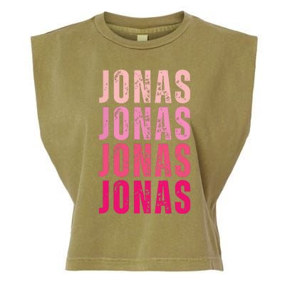 Personalized Name Jonas I Love Jonas Garment-Dyed Women's Muscle Tee