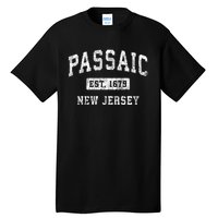 Passaic New Jersey Nj Vintage Established Sports Tall T-Shirt