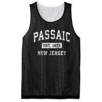 Passaic New Jersey Nj Vintage Established Sports Mesh Reversible Basketball Jersey Tank