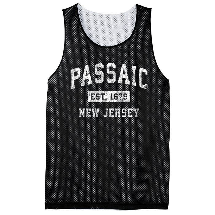 Passaic New Jersey Nj Vintage Established Sports Mesh Reversible Basketball Jersey Tank