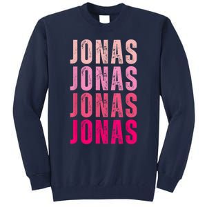 Personalized Name Jonas I Love Jonas Tall Sweatshirt