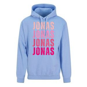 Personalized Name Jonas I Love Jonas Unisex Surf Hoodie