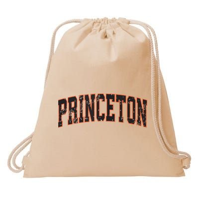Princeton New Jersey Nj Vintage Athletic Sports Drawstring Bag