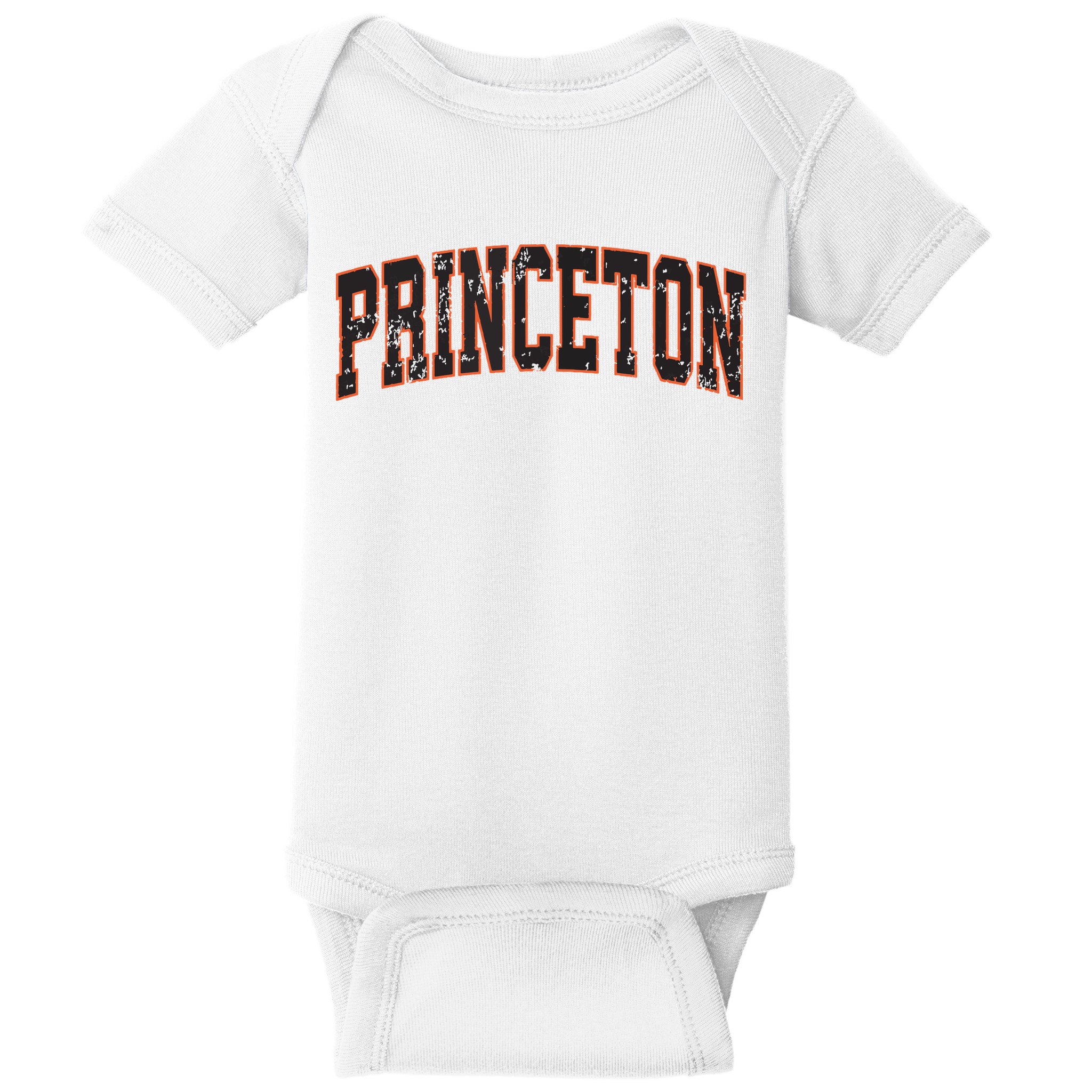 Princeton New Jersey Nj Vintage Athletic Sports Baby Bodysuit
