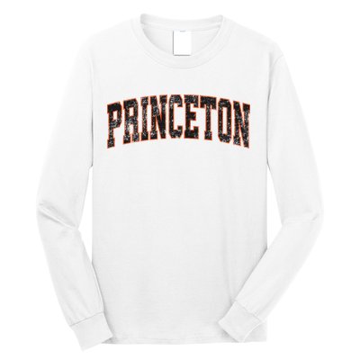 Princeton New Jersey Nj Vintage Athletic Sports Long Sleeve Shirt