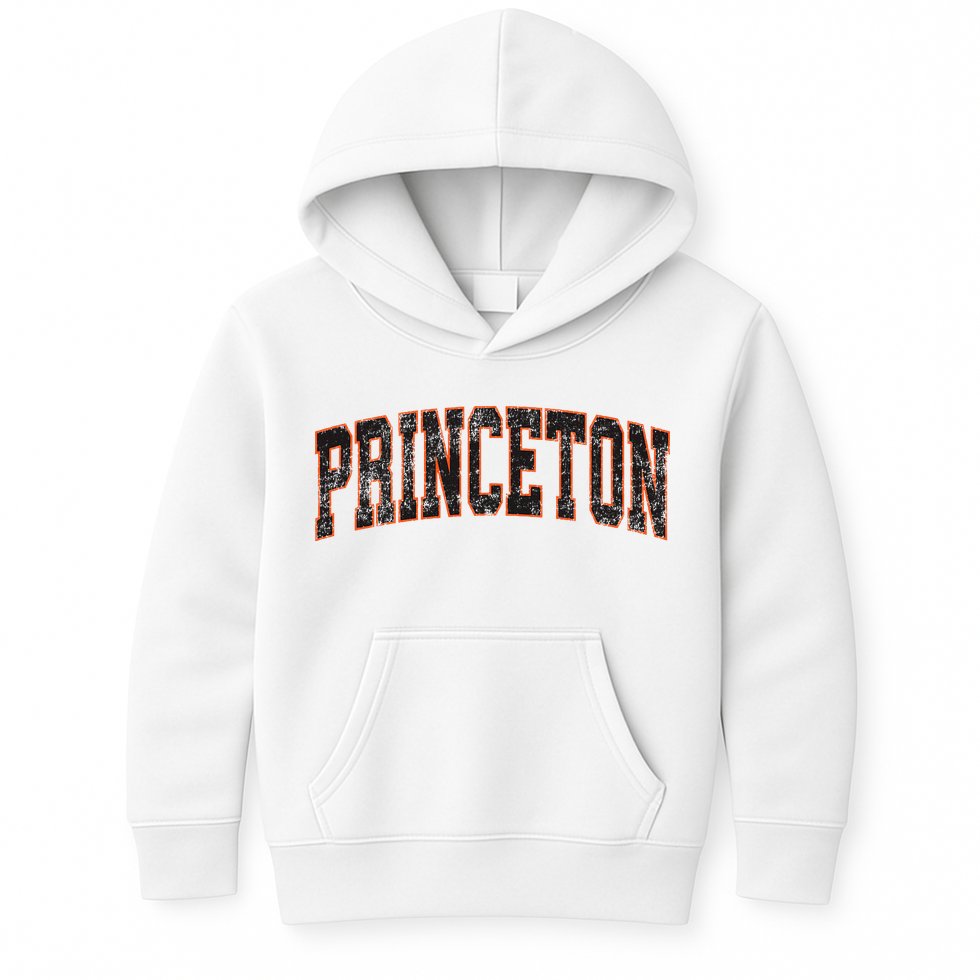 Princeton New Jersey Nj Vintage Athletic Sports Kids Hoodie