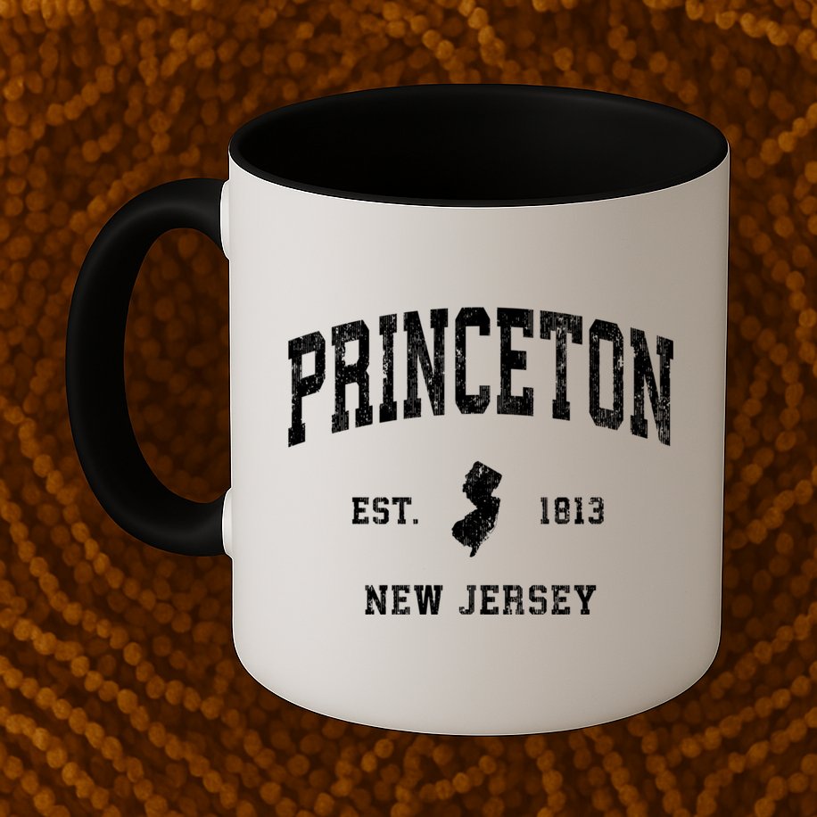 Princeton New Jersey Nj Vintage Athletic Sports Mug