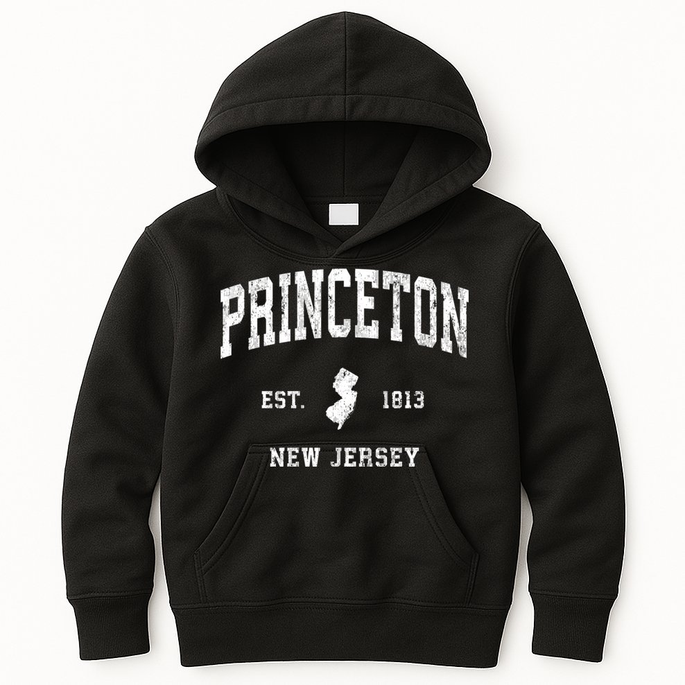 Princeton New Jersey Nj Vintage Athletic Sports Kids Hoodie