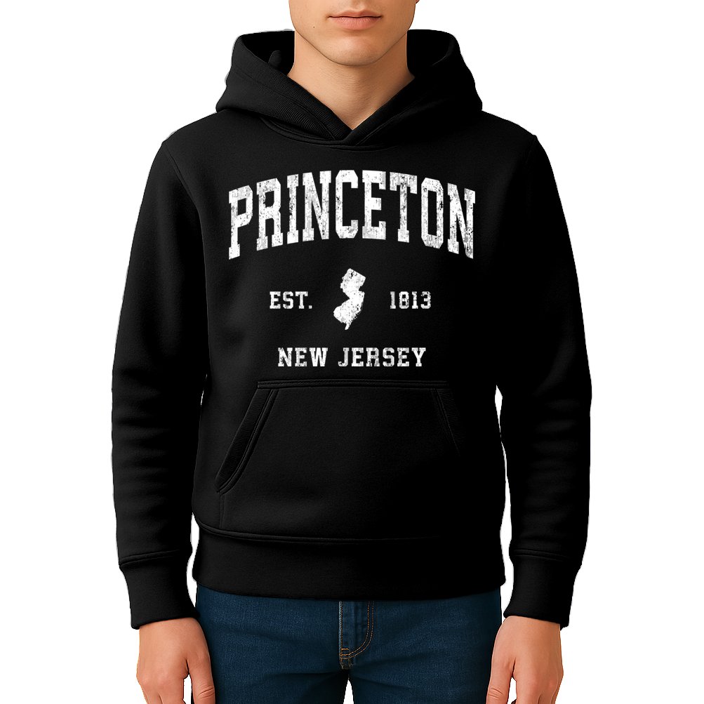 Princeton New Jersey Nj Vintage Athletic Sports Kids Hoodie