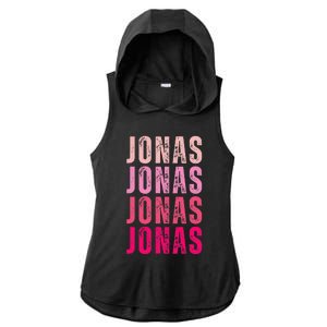 Personalized Name Jonas I Love Jonas Ladies PosiCharge Tri-Blend Wicking Draft Hoodie Tank