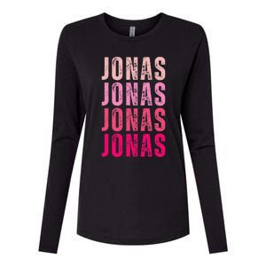 Personalized Name Jonas I Love Jonas Womens Cotton Relaxed Long Sleeve T-Shirt