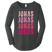 Personalized Name Jonas I Love Jonas Women's Perfect Tri Tunic Long Sleeve Shirt