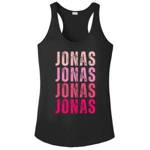 Personalized Name Jonas I Love Jonas Ladies PosiCharge Competitor Racerback Tank