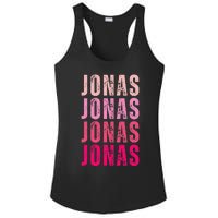 Personalized Name Jonas I Love Jonas Ladies PosiCharge Competitor Racerback Tank