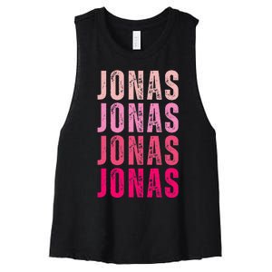 Personalized Name Jonas I Love Jonas Women's Racerback Cropped Tank