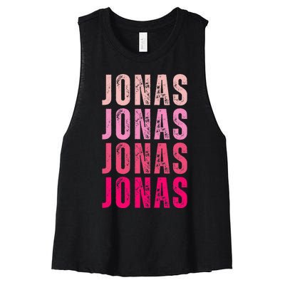 Personalized Name Jonas I Love Jonas Women's Racerback Cropped Tank