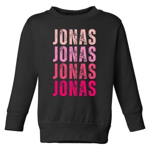 Personalized Name Jonas I Love Jonas Toddler Sweatshirt