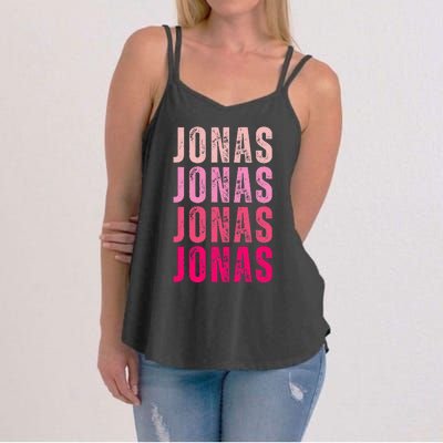 Personalized Name Jonas I Love Jonas Women's Strappy Tank