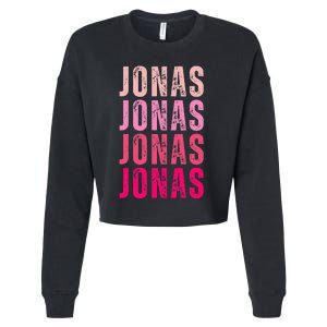 Personalized Name Jonas I Love Jonas Cropped Pullover Crew