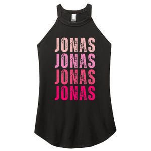 Personalized Name Jonas I Love Jonas Women's Perfect Tri Rocker Tank