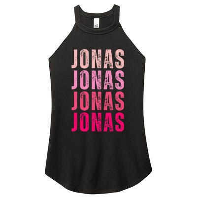 Personalized Name Jonas I Love Jonas Women's Perfect Tri Rocker Tank