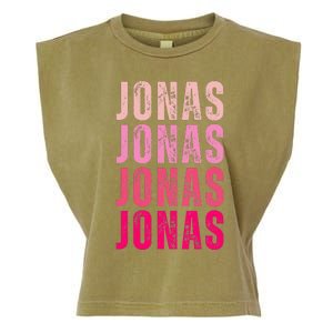 Personalized Name Jonas I Love Jonas Garment-Dyed Women's Muscle Tee