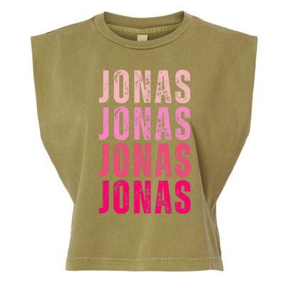 Personalized Name Jonas I Love Jonas Garment-Dyed Women's Muscle Tee