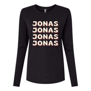 Personalized Name Jonas I Love Jonas Womens Cotton Relaxed Long Sleeve T-Shirt