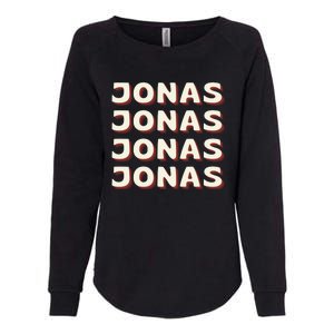 Personalized Name Jonas I Love Jonas Womens California Wash Sweatshirt