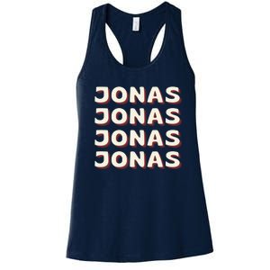 Personalized Name Jonas I Love Jonas Women's Racerback Tank