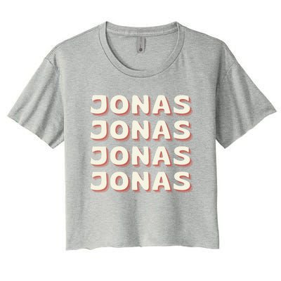 Personalized Name Jonas I Love Jonas Women's Crop Top Tee