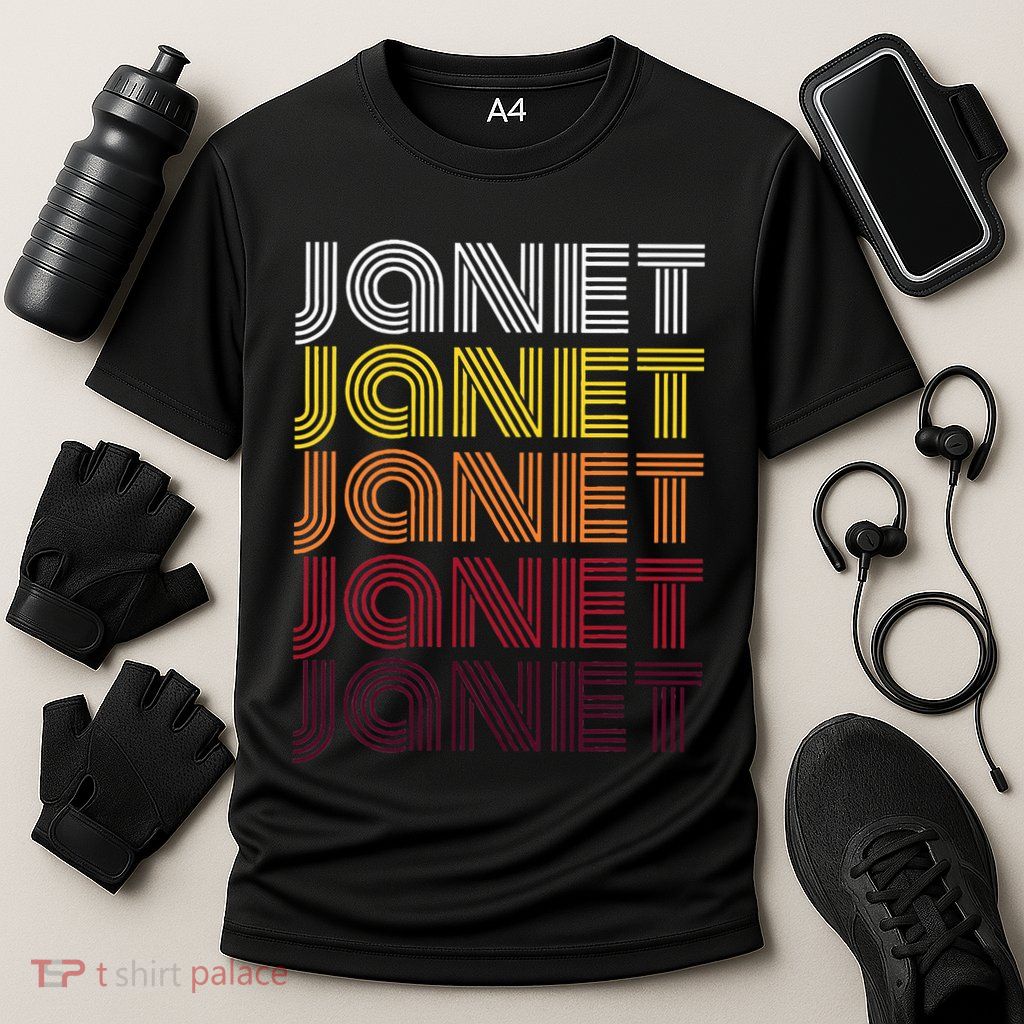 Personalized Name Janet Vintage Janet Performance Shirt