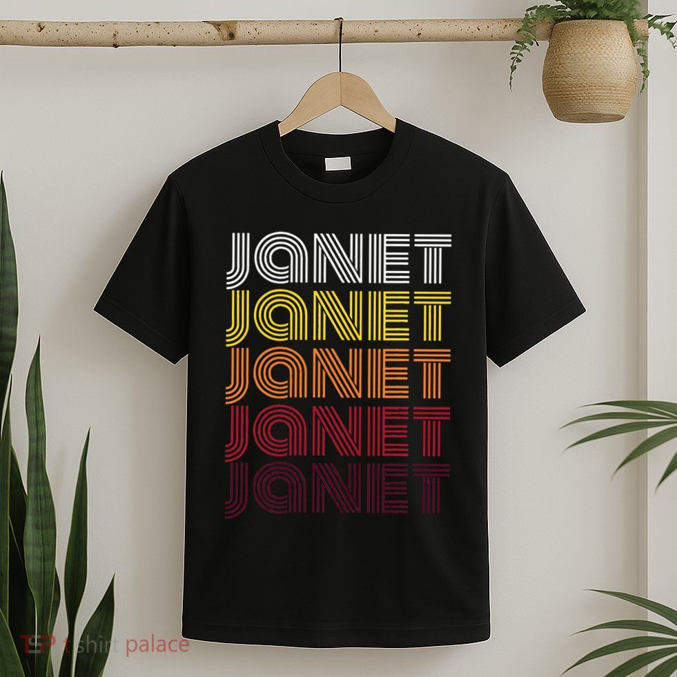 Personalized Name Janet Vintage Janet T-Shirt