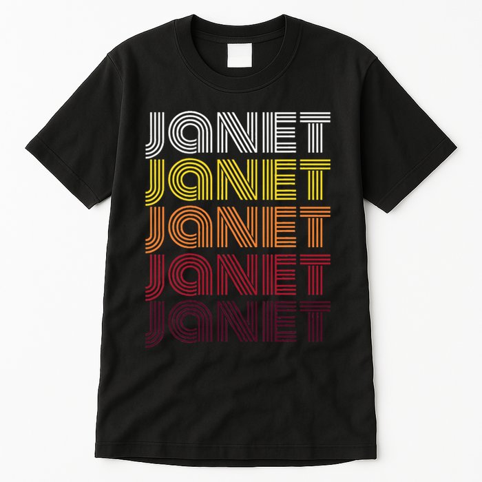 Personalized Name Janet Vintage Janet Tall T-Shirt