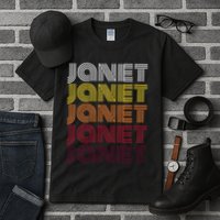 Personalized Name Janet Vintage Janet Tall T-Shirt