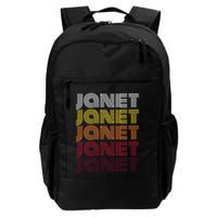 Personalized Name Janet Vintage Janet Backpack