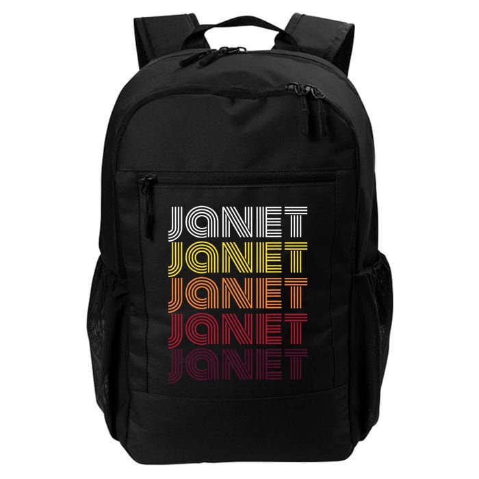 Personalized Name Janet Vintage Janet Backpack
