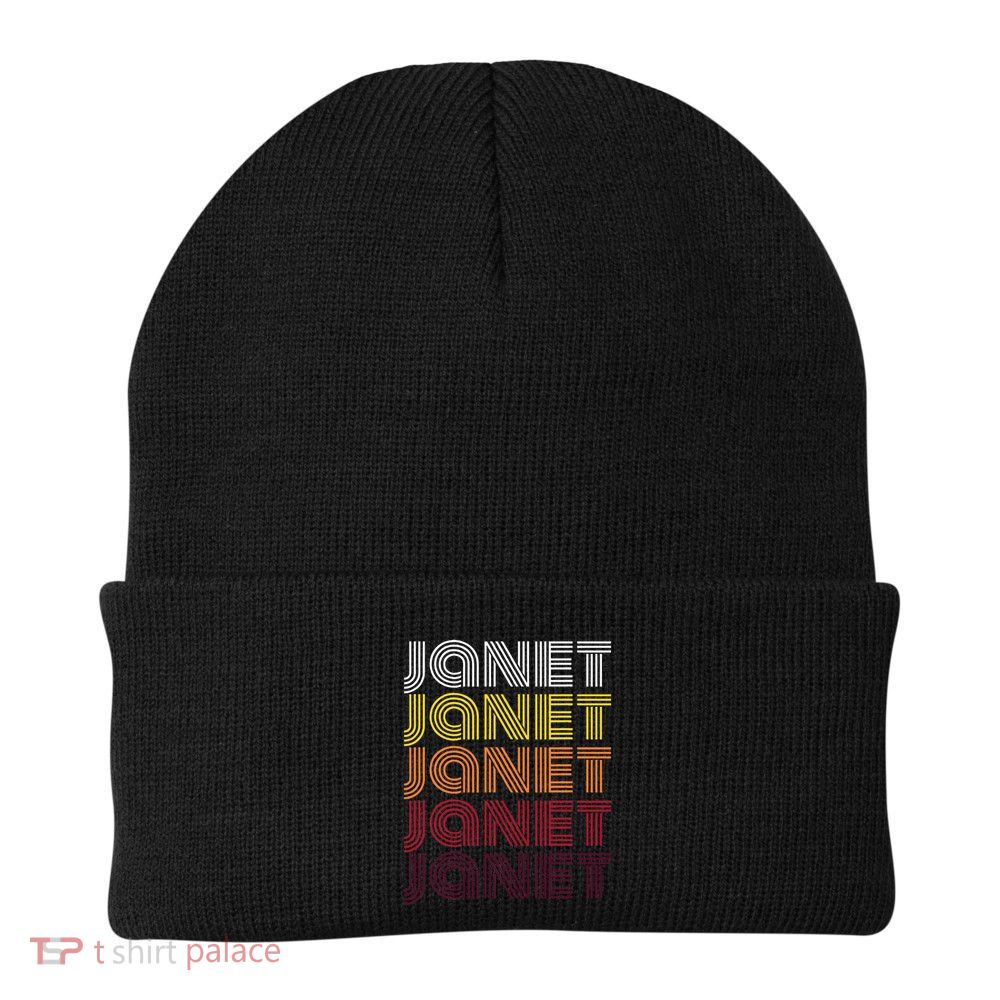 Personalized Name Janet Vintage Janet Beanie