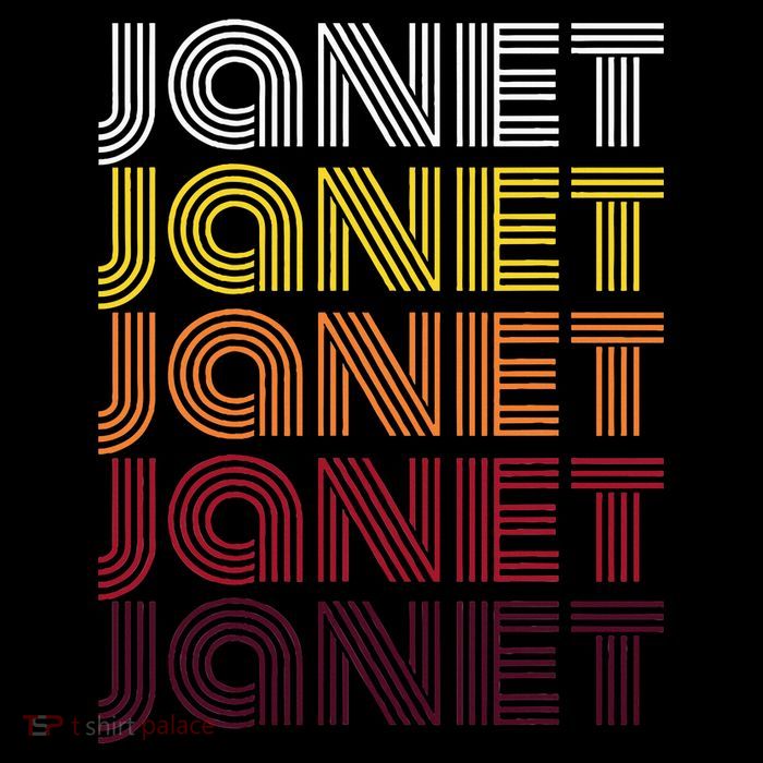 Personalized Name Janet Vintage Janet Poster