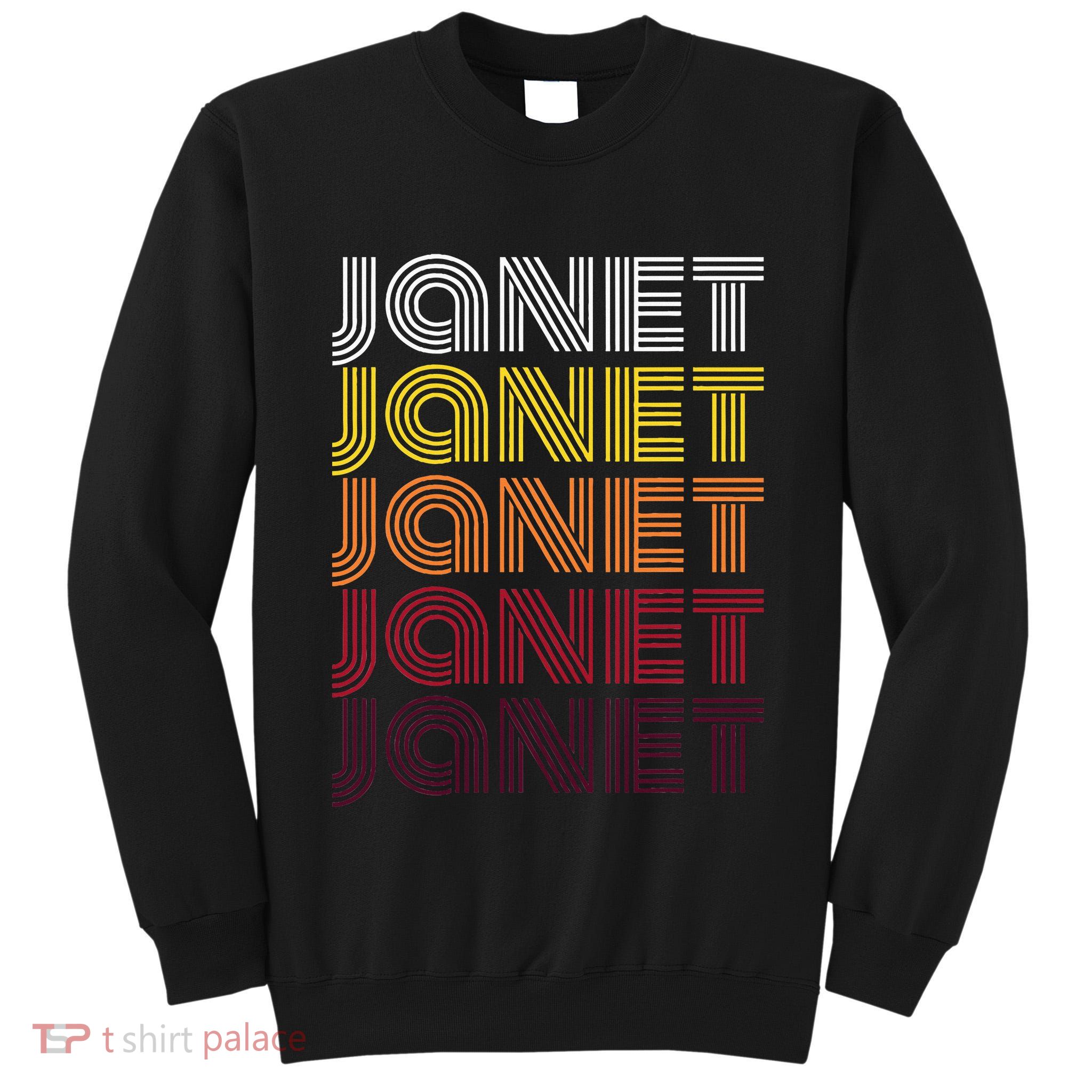 Personalized Name Janet Vintage Janet Tall Sweatshirt
