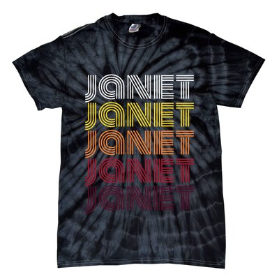 Personalized Name Janet Vintage Janet Tie-Dye T-Shirt