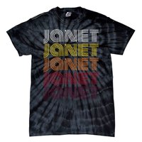 Personalized Name Janet Vintage Janet Tie-Dye T-Shirt