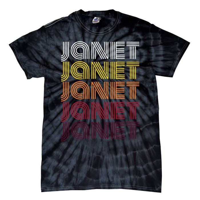 Personalized Name Janet Vintage Janet Tie-Dye T-Shirt