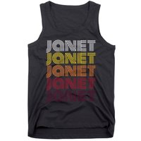 Personalized Name Janet Vintage Janet Tank Top