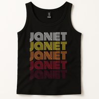 Personalized Name Janet Vintage Janet Tank Top
