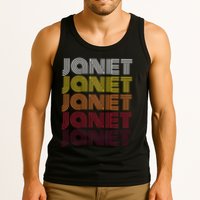 Personalized Name Janet Vintage Janet Tank Top