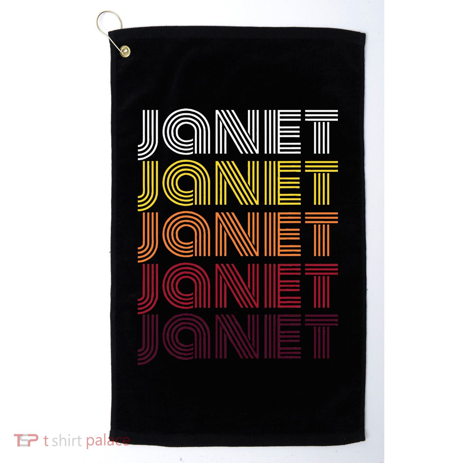 Personalized Name Janet Vintage Janet Golf Towel