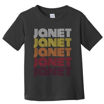 Personalized Name Janet Vintage Janet Toddler T-Shirt